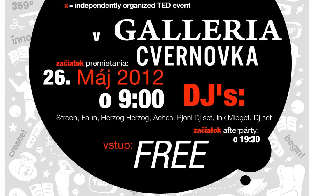 InformácieSleduj konferenciu TEDxBratislava v Cvernovke