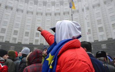 Mladí priatelia Európy podporujú proeurópskym protestom v Ukrajine